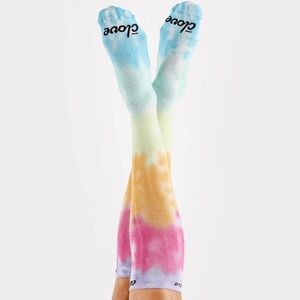 NWT Clove Compression Socks, Medium (W8-11.5), Rainbow Tie‎ Dye, Nurse Travel